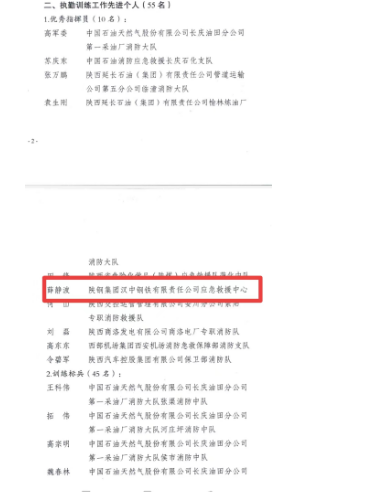 喜訊！漢鋼公司應(yīng)急救援中心榮獲多項殊榮